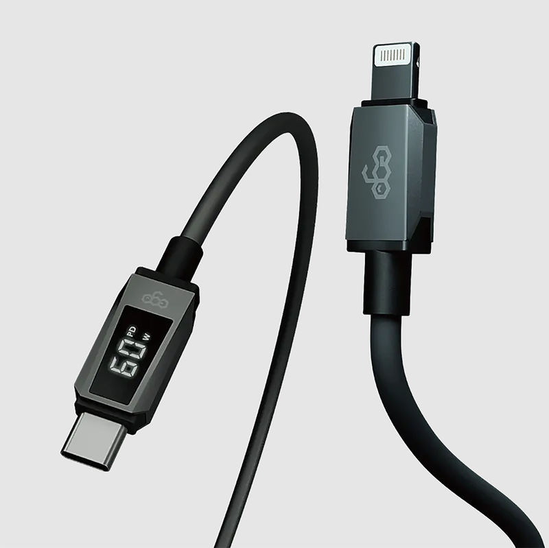 ego CLRT2 Wiry Max2 60W MFI Real-Time Display C to Lightning Cable 1.2M