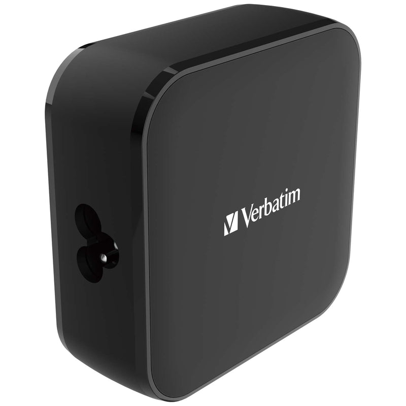 VERBATIM 4 Port 150W PD & QC 3.0 GaN Charger (with AC Power Cord & Stand)
