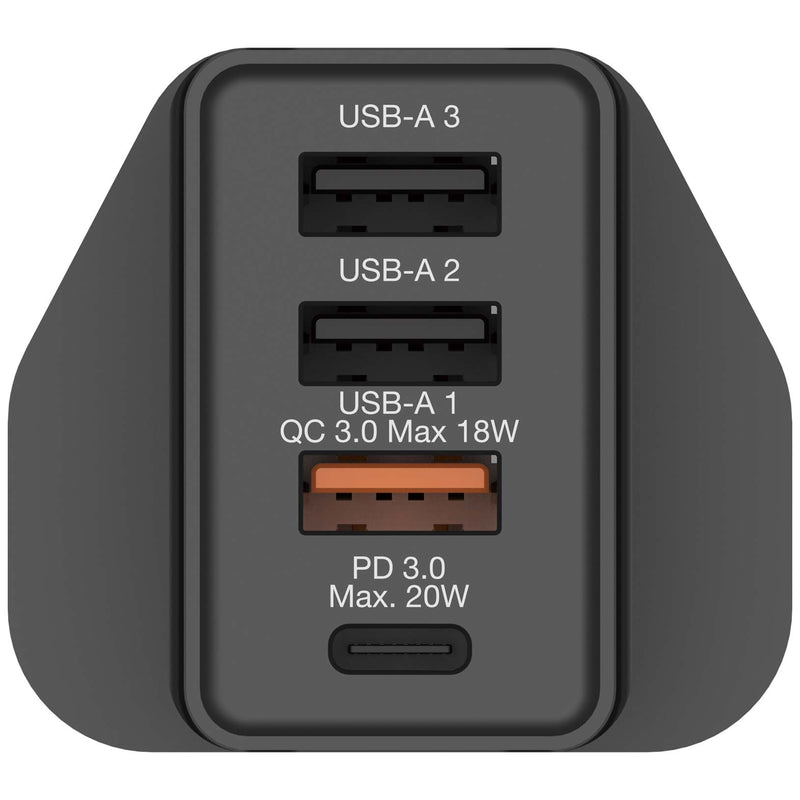 VERBATIM 4 Port 30W PD & QC 3.0 USB Charger