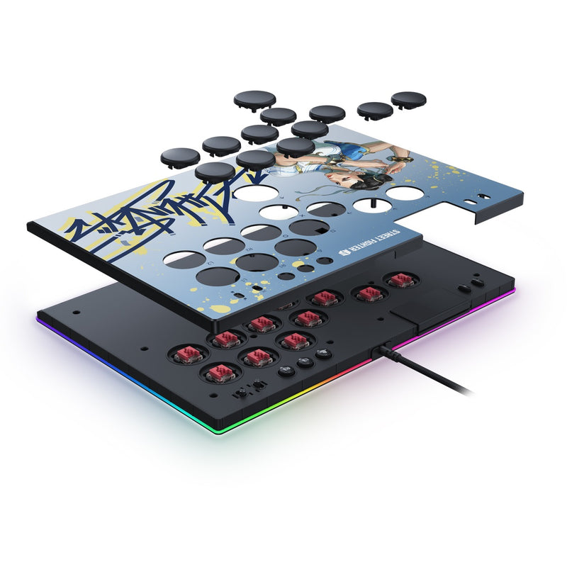 Razer Razer Kitsune All-Button Optical Arcade Controller for PS5 and PC Chun-Li Edition Game Controller
