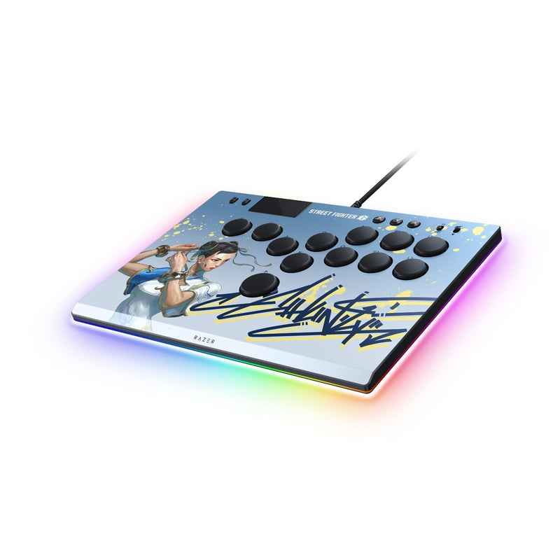 Razer 雷蛇 雷蛇 Razer Kitsune PS5 和 PC 全光軸按鈕街機控制器 Street Fighter 6 春麗 特別版 遊戲手掣