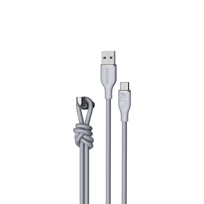 Voltme PowerLink RUGG 系列 USB-A to USB-C 耐用充電／傳輸編纖線 (3A/60W) 1米