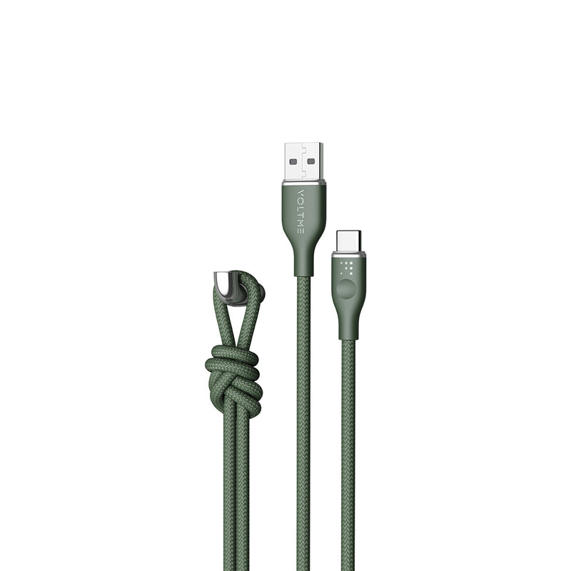 Voltme PowerLink RUGG USB-A to USB-C Sync / Charge Cable (3A/60W) 1M
