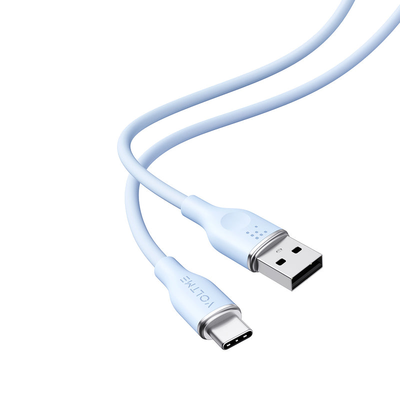 Voltme PowerLink MOSS 系列 USB-A to USB-C 耐用充電／傳輸矽膠線 (3A/60W) 1.8米