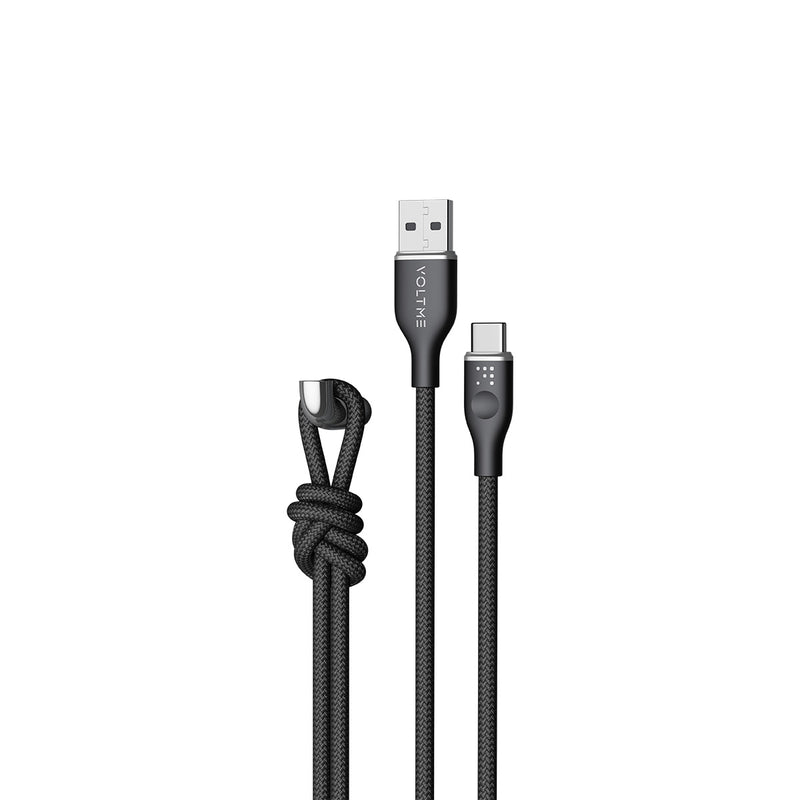 Voltme PowerLink RUGG 系列 USB-A to USB-C 耐用充電／傳輸編纖線 (3A/60W) 1米