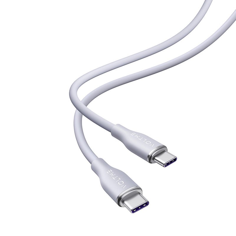 Voltme PowerLink MOSS 系列 USB-C to USB-C 耐用充電／傳輸矽膠線 (5A/100W) 1.8米