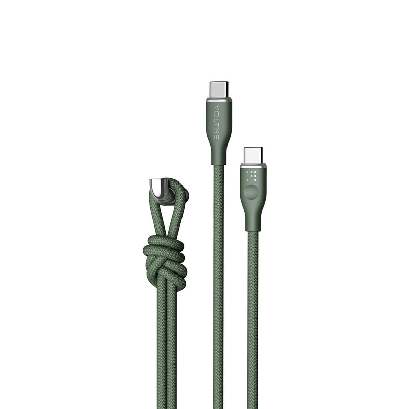 Voltme PowerLink RUGG 系列 USB-C to USB-C 耐用充電／傳輸編纖線 (3A/60W) 1.8米
