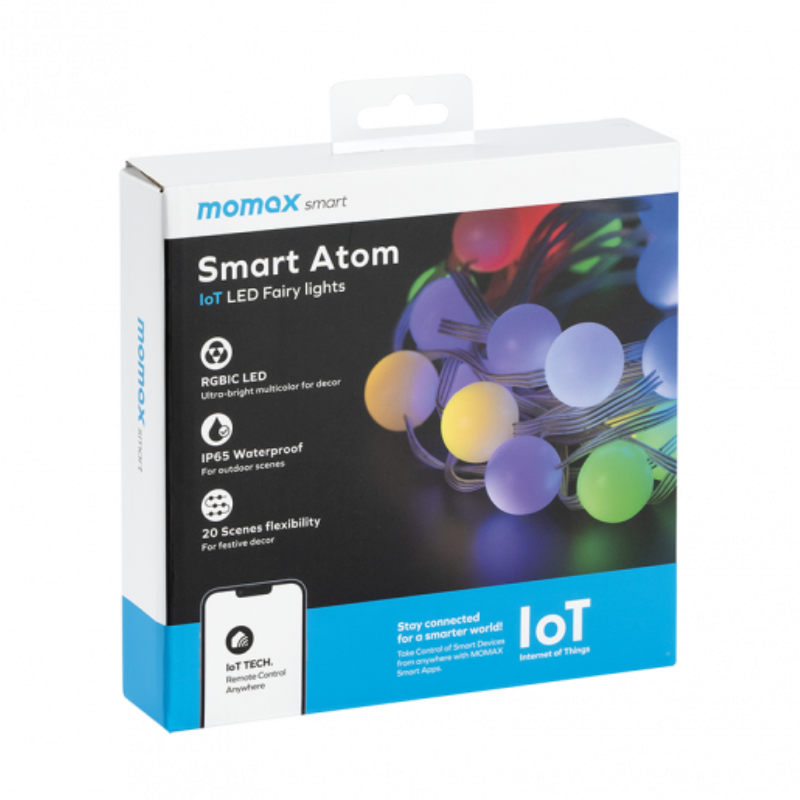 Momax Smart Atom IoT Smart Colorful Ball Light String IB10S
