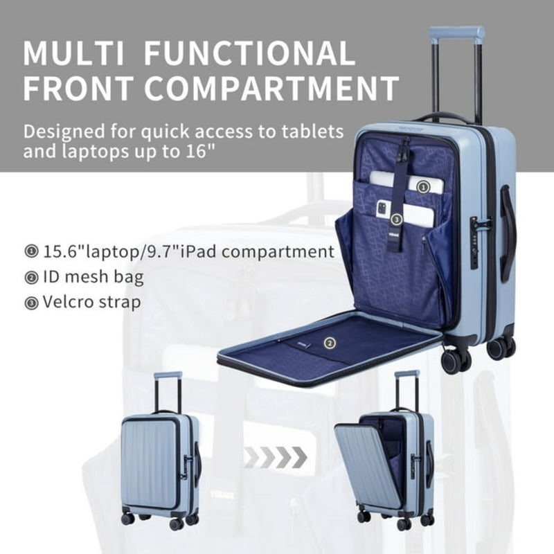 VERAGE 22001 GREENWICH Front Opening Luggage