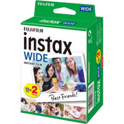 FUJIFILM 富士 instax Wide 即影即有菲林相紙孖裝 (白色)(10張x2) 代理贈品