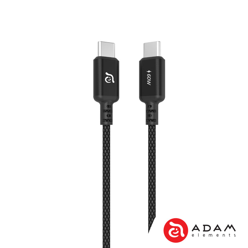 Adam Elements CASA S120 USB-C 對 USB-C 60W 編織充電傳輸線