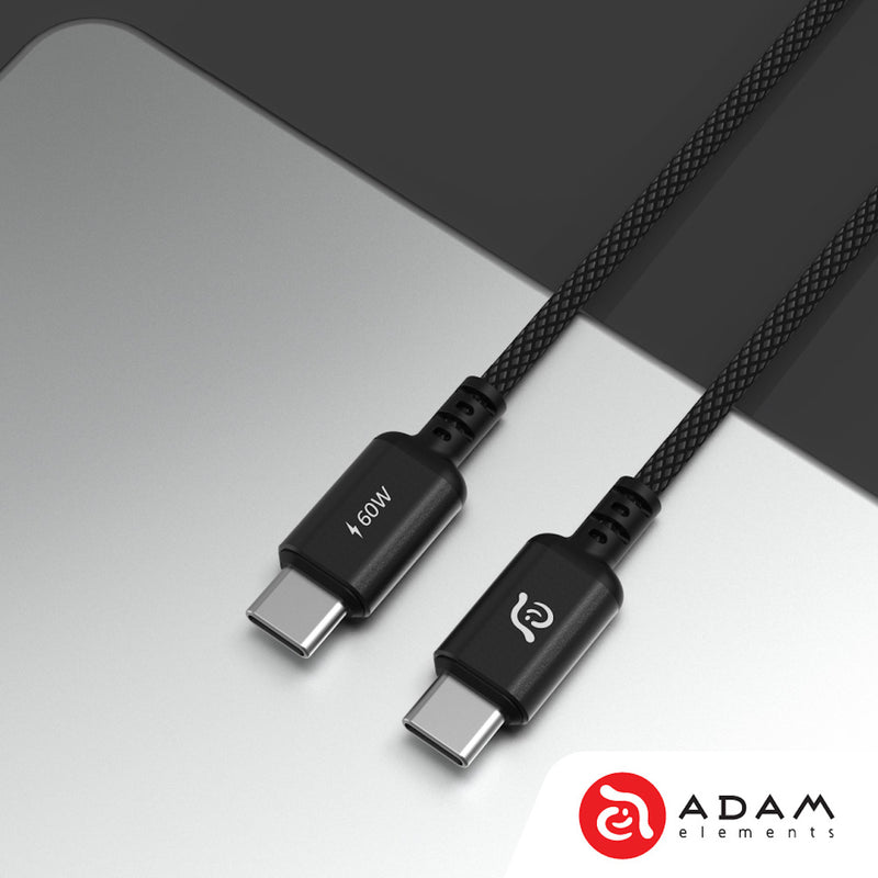 Adam Elements CASA S120 USB-C 對 USB-C 60W 編織充電傳輸線