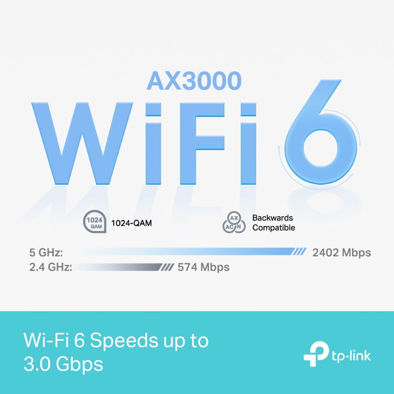 TP-Link Deco X50 Pro (1-pack) AX3000 Dual-Band Wi-Fi 6 Mesh Router