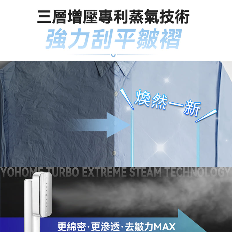 Yohome G5 light rotating multi-purpose 3-second heat and flat refresh garment steamer