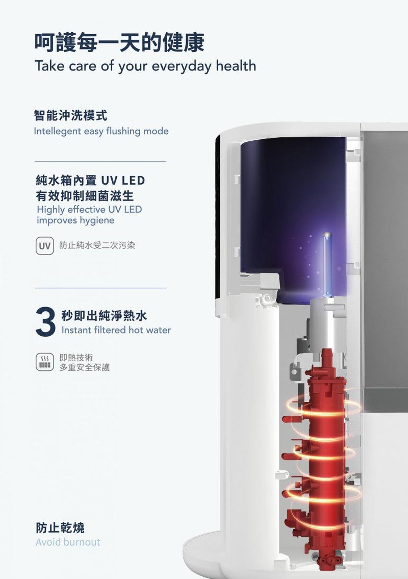 SYR T50-WH Instant Heating RO Water Dispenser
