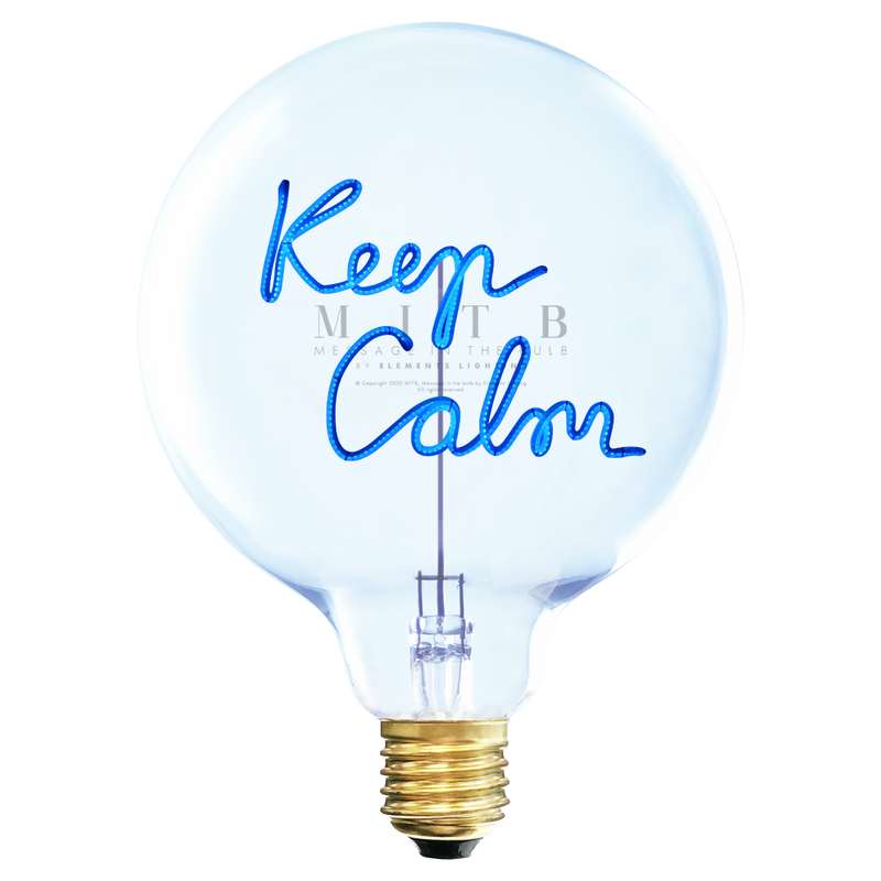 Message in the Bulb KEEP CALM 裝飾燈泡