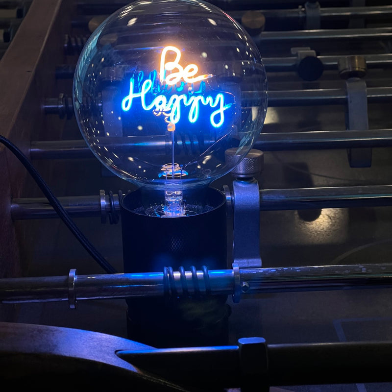 Message in the Bulb BE HAPPY Decoration Light Bulb