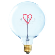 Message in the Bulb HEART Decoration Light Bulb