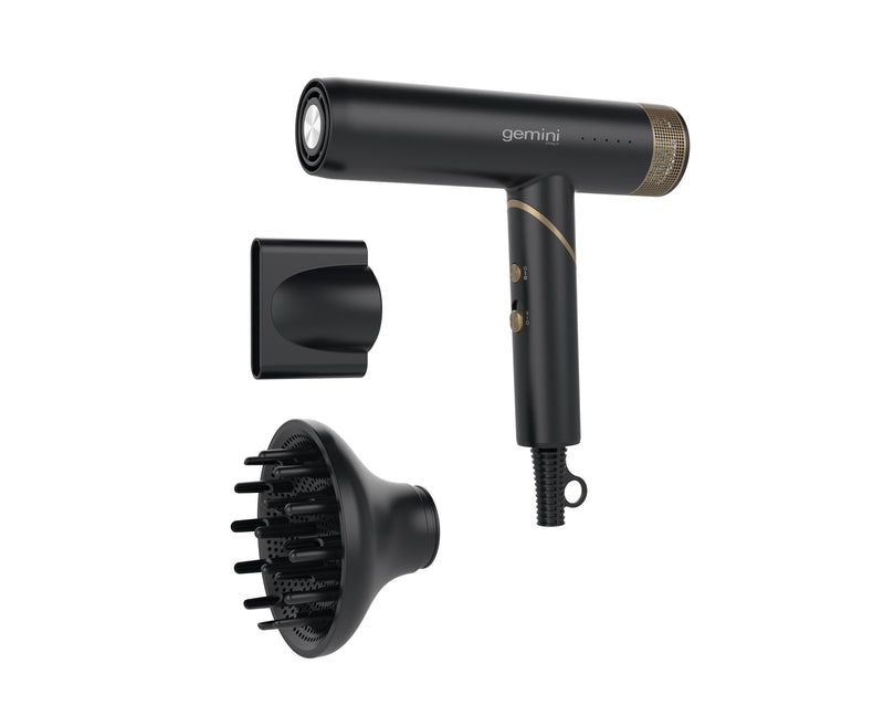 GEMINI GHDB20BK 2000W FOLDABLE FAST DRY BRUSHLESS DC Hair Dryer