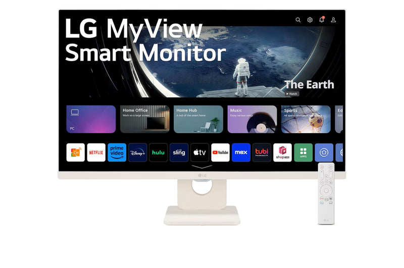 LG 27SR50F-W 27" Full HD IPS Smart Monitor (with webOS)