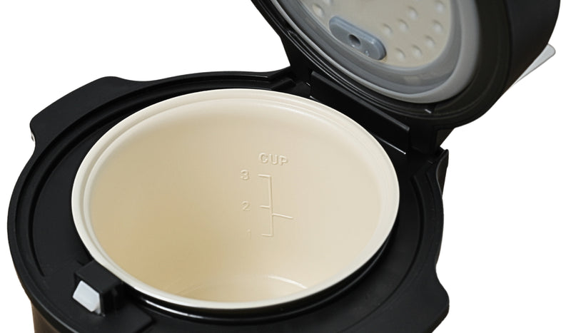 GEMINI GRC6BK 0.6L Ceramic Glaze Inner Pot Compact Rice Cooker