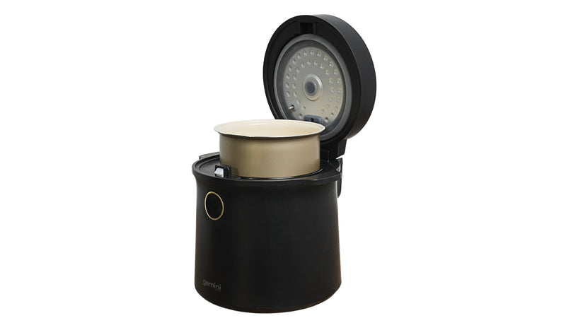 GEMINI GRC6BK 0.6L Ceramic Glaze Inner Pot Compact Rice Cooker