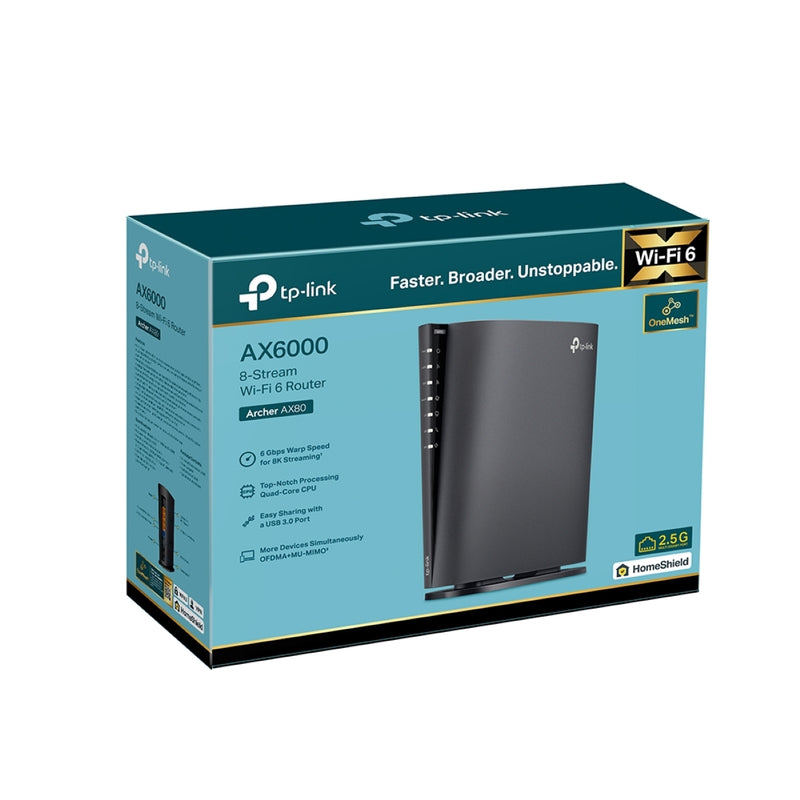 TP-Link Archer AX80 AX6000 8-Stream Wi-Fi 6 Router