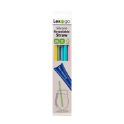 Lexngo Pack of 4pcs, Resealable Reusable Straw