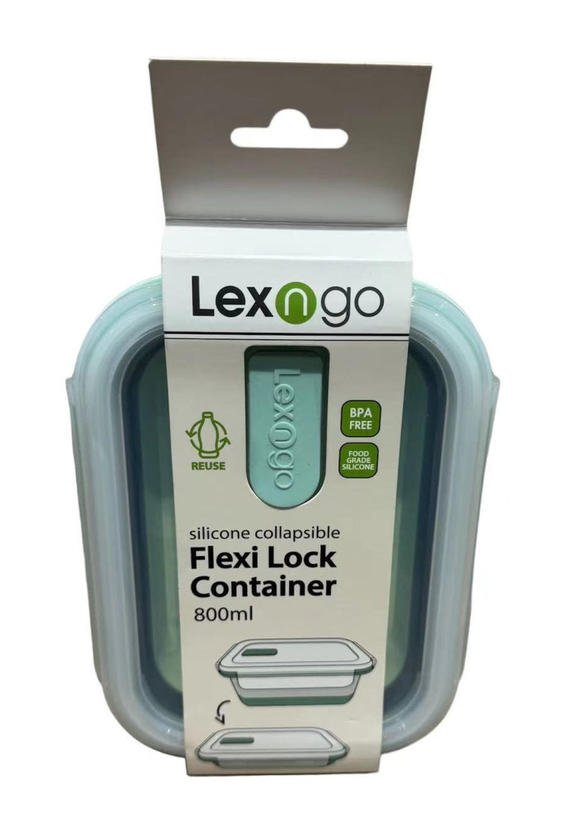 Lexngo 矽膠摺疊保鮮盒 - 長方型 800ml
