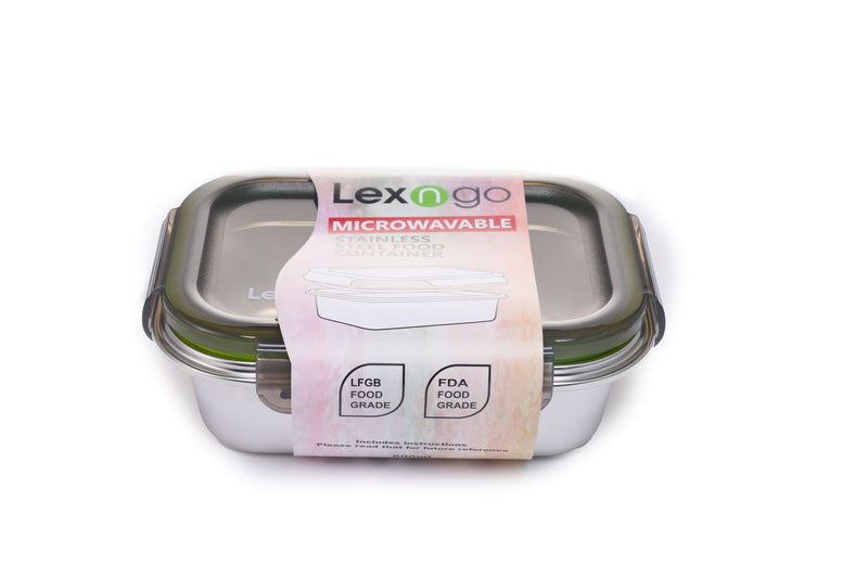 Lexngo 可微波316L不鏽鋼保鮮盒 600ml
