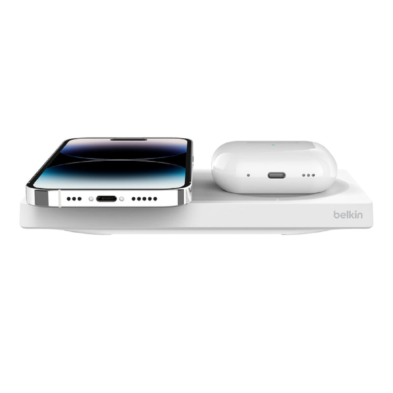 BELKIN BoostCharge Pro 2-in-1 Wireless Charging Pad with Official MagSafe Charging 15W