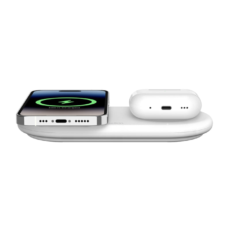 BELKIN BoostCharge Pro 2-in-1 Magnetic Wireless Charging Pad with Qi2 15W