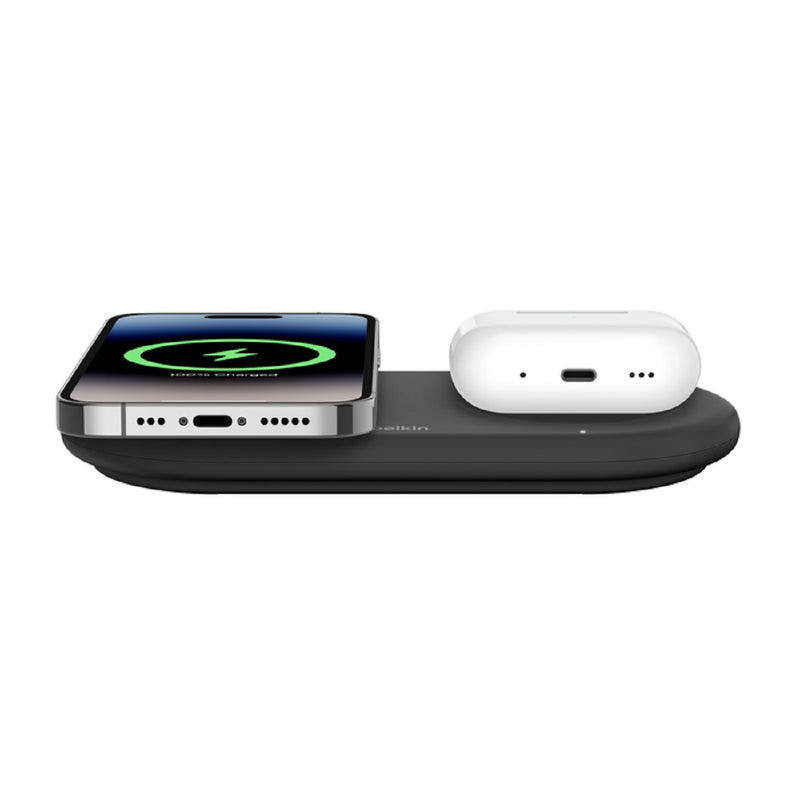 BELKIN BoostCharge Pro 2-in-1 Magnetic Wireless Charging Pad with Qi2 15W