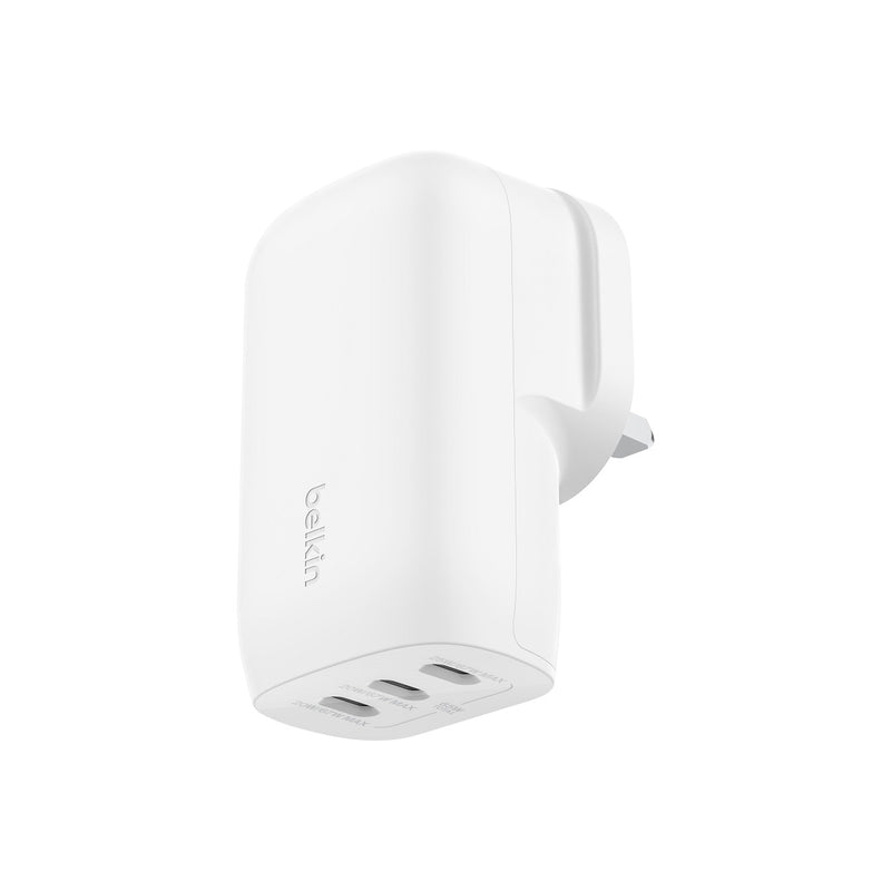 BELKIN 貝爾金 BoostCharge 帶 PPS 67W 的 3 連接埠 USB-C® 家用充電器