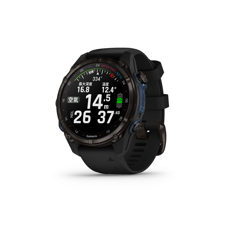 Garmin Descent MK3si Sapphire Carbon Gray DLC Titanium with Black Silicone – 43mm 智能手錶