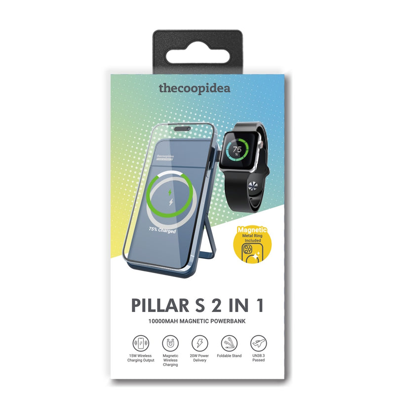 thecoopidea PILLAR S 2合1 10000mAh 磁吸行動電源