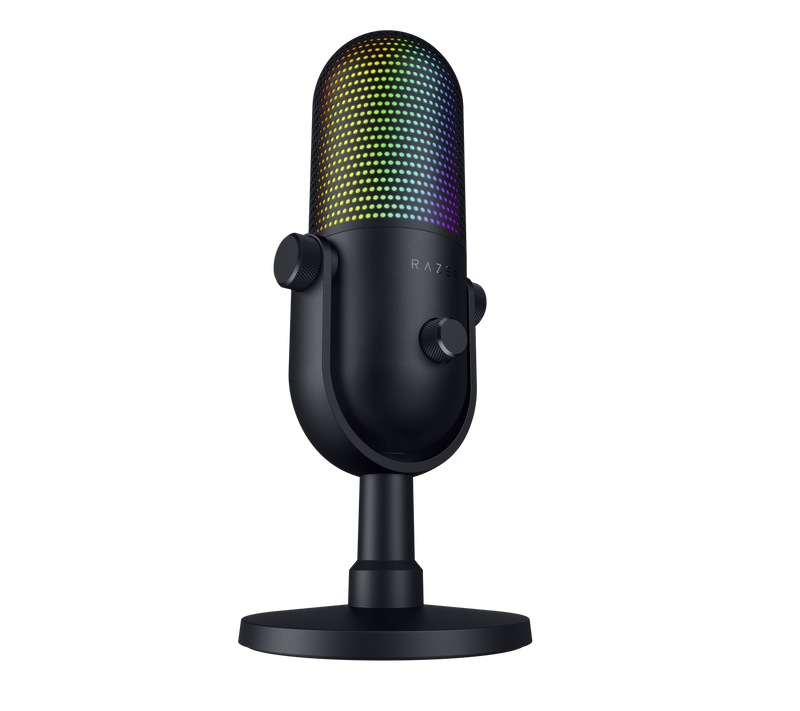 Razer 雷蛇 Seiren V3 Chroma 輕觸式靜音 RGB USB直播麥克風