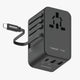 Momax UA18 1-World+ 70W GaN 3-Port w/ Built-in USB-C Cable + AC Travel Adaptor