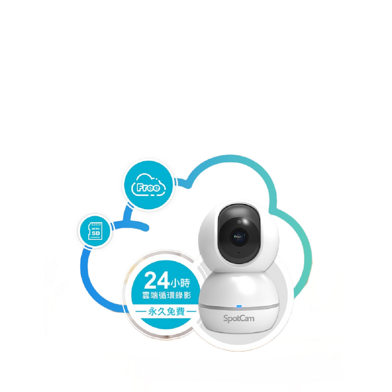 Spotcam Eva 2-SD 360°雲台版網路攝錄機