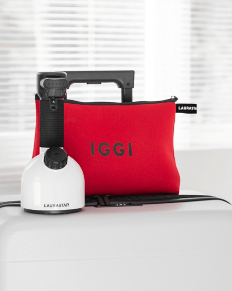 LAURASTAR IGGI WHITE TRAVEL EDITION HYGIENE HANDHELD STEAMER