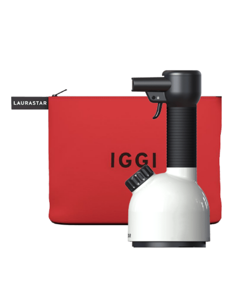 LAURASTAR IGGI WHITE TRAVEL EDITION HYGIENE HANDHELD STEAMER