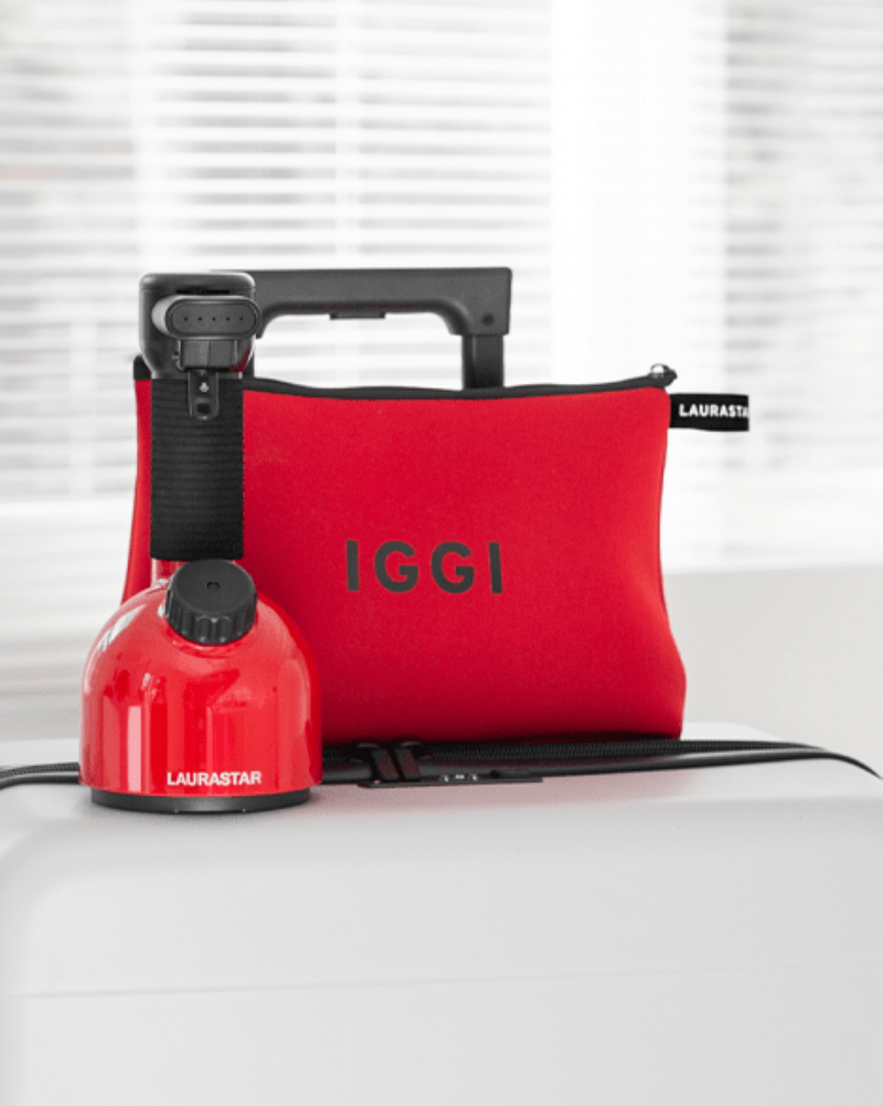 LAURASTAR IGGI RED TRAVEL EDITION HYGIENE HANDHELD STEAMER