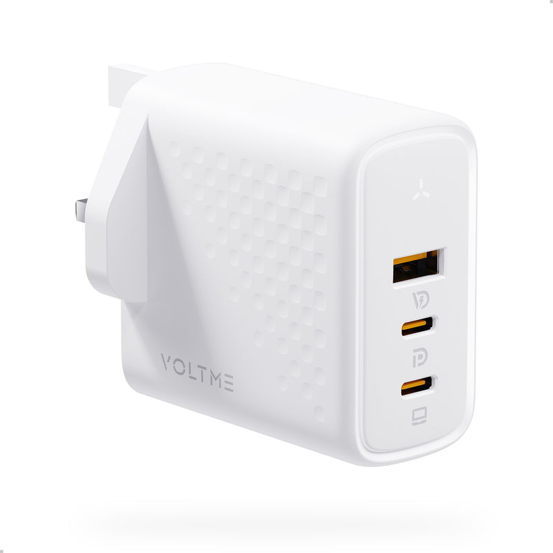 Voltme Revo 100 - PD100W (USB-C x2+USB-A) 三端口快速充電器