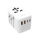 inno3C i-FT65 GaN 65W 4-Ports AC Socket Universal Travel Adaptor
