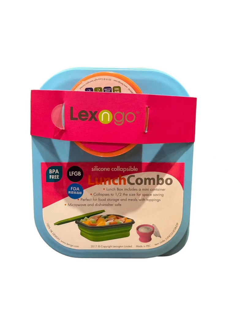 Lexngo Silicone Collapsible Lunch Combo(Large)
