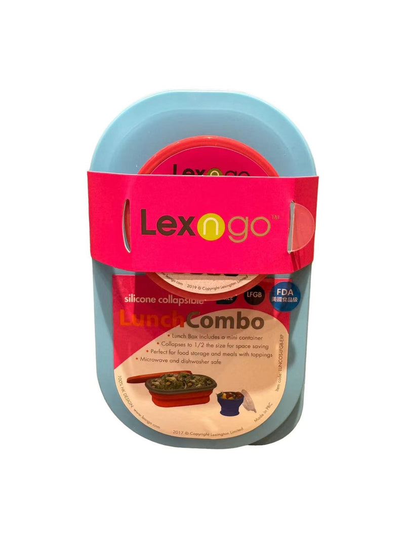 Lexngo Silicone Collapsible Lunch Combo (Small)