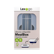 Lexngo 矽膠可摺疊食物盒連筷子