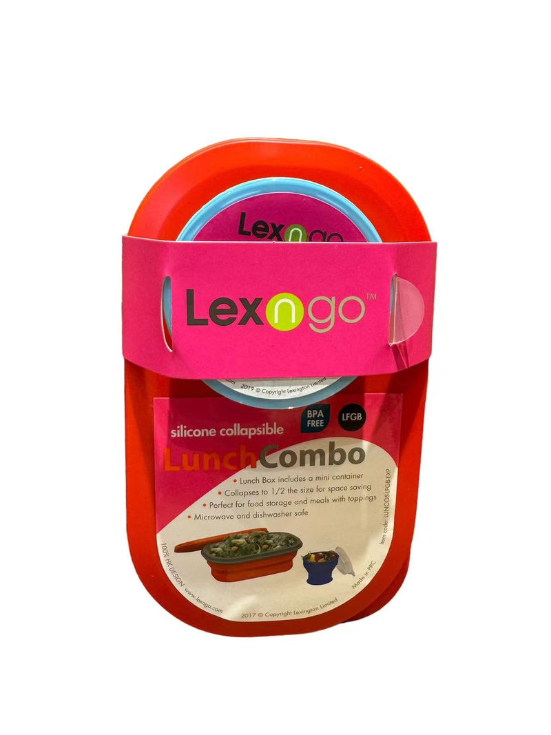 Lexngo Silicone Collapsible Lunch Combo (Small)