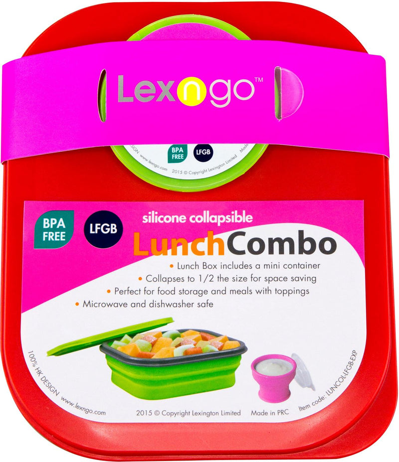 Lexngo Silicone Collapsible Lunch Combo(Large)
