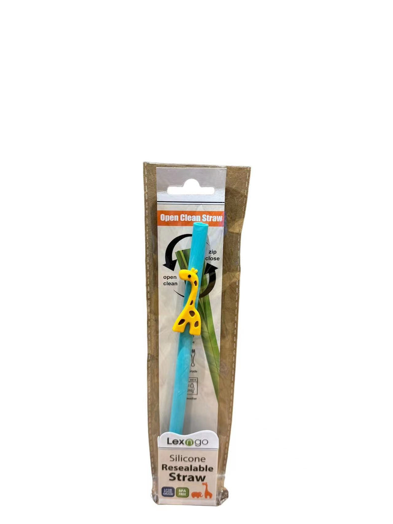 Lexngo Silicone Resealable Straw (Giraffe)